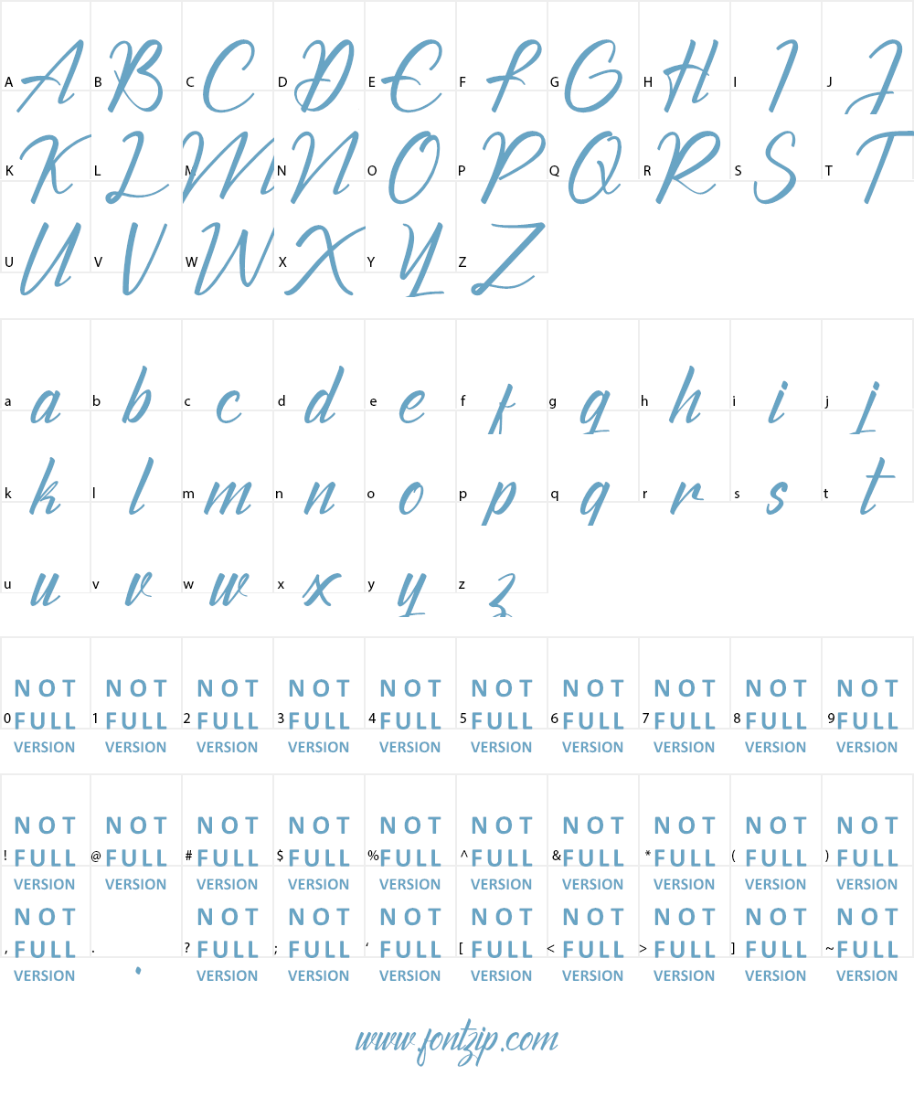 The Chamid Personal Use Only Font Character